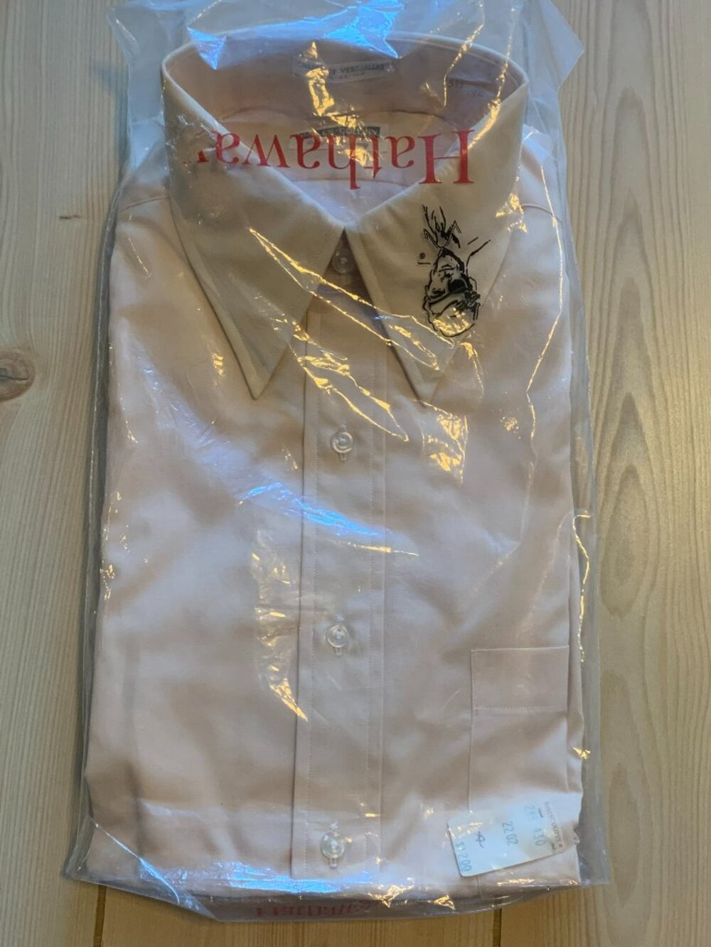 Vintage 60s True Vintage Hathaway Brills Colony Shades Tan Dress Shirt 15.5 / 32